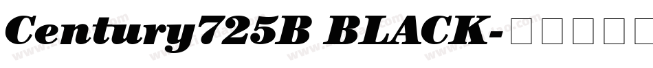 Century725B BLACK字体转换